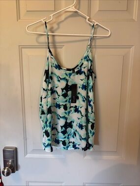 Apt. 9 Blue & White Floral Spaghetti Strap Camisole